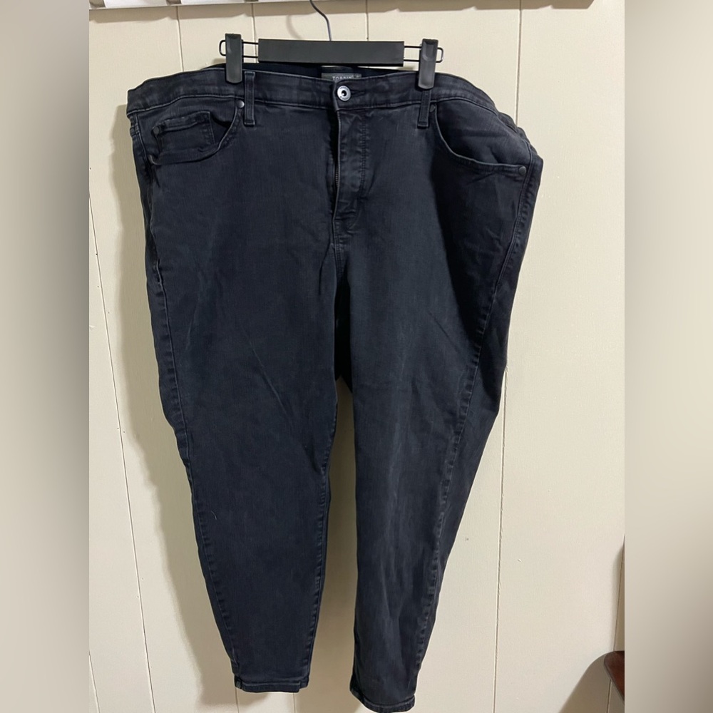 Torrid sky high skinny black premium stretch denim plus size 24s short inseam